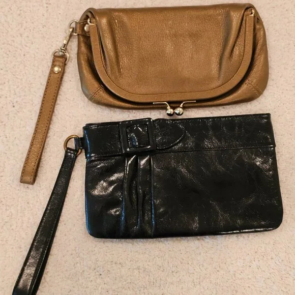 Pair of Leather Hobo International Wristlets, Very Good Condition - Picture 1 of 10